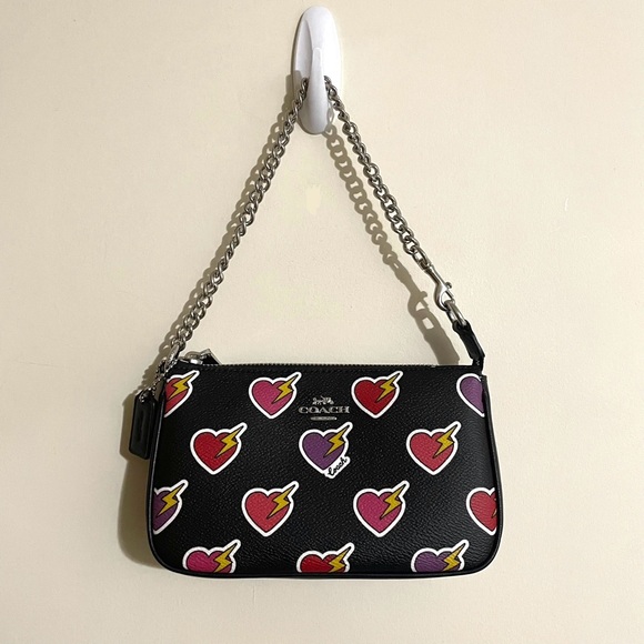 Coach Nolita 19 With Heart Bolt Print + Strap Extender - Picture 4 of 16